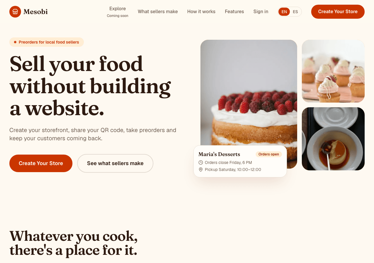 Mesobi website preview