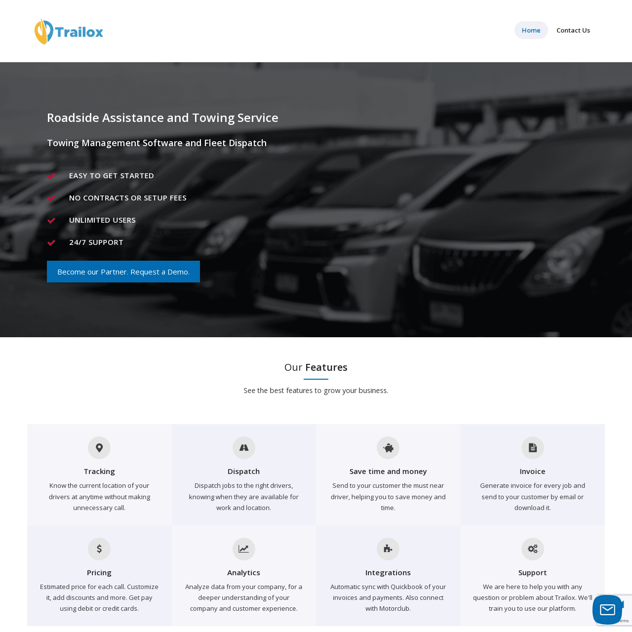 Trailox website preview